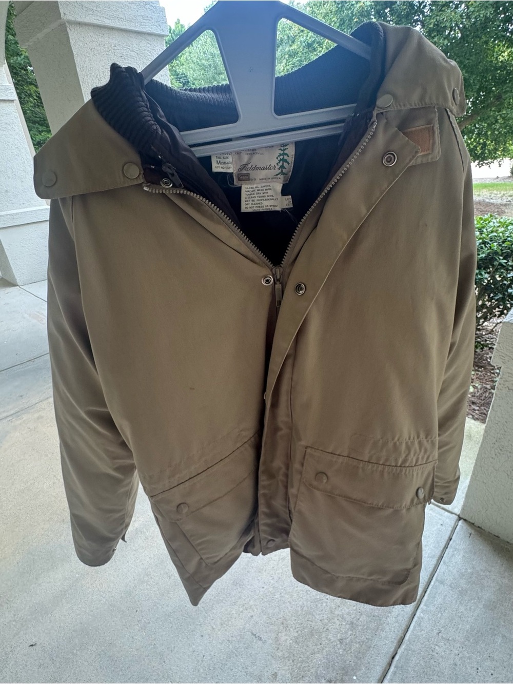Vintage Sears Fieldmaster Mens Jacket Coat Medium Tall Down Puffer Zip